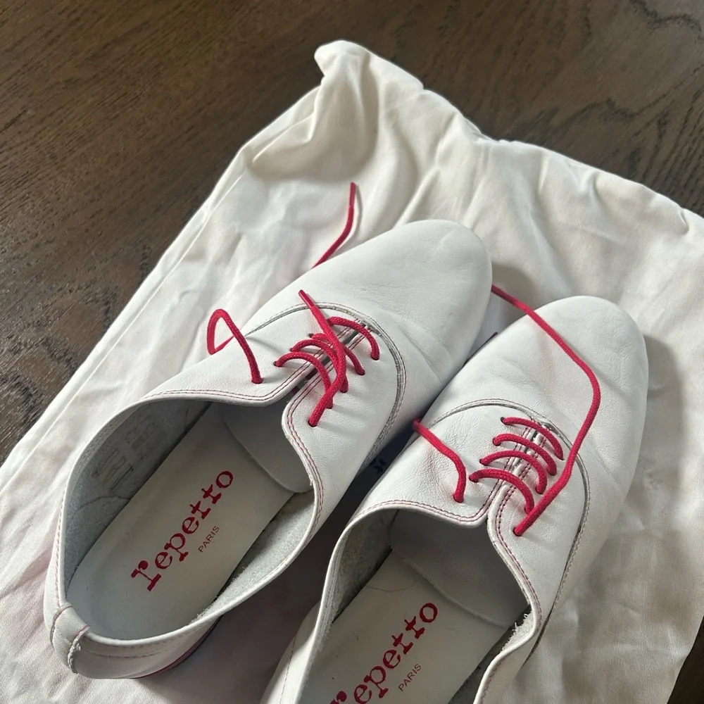 Repetto White and Red Flats - Picture 2 of 3